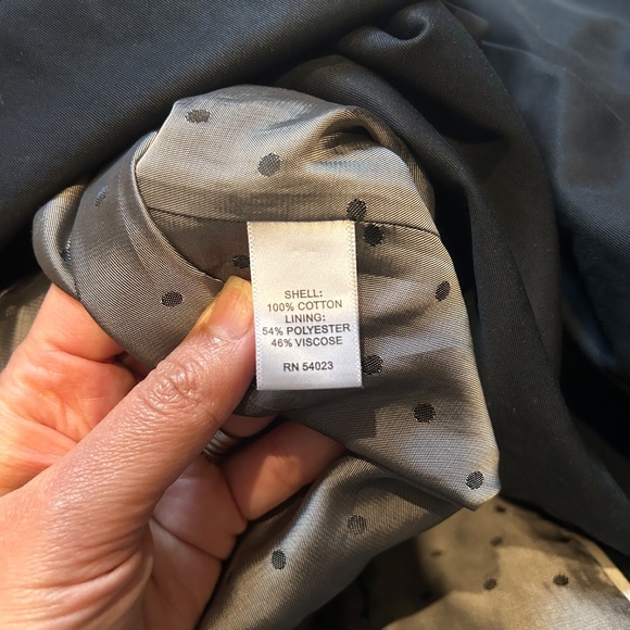 Black BR Trench Coat 100 percent cotton - Picture 5 of 6